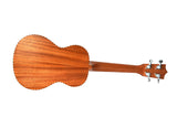 Twisted Wood Guitars TO-100C-UK-300T Original Concert Ukulele w/ Belcat Pickup Laminate Mahogany w/rope binding - padded gig bag