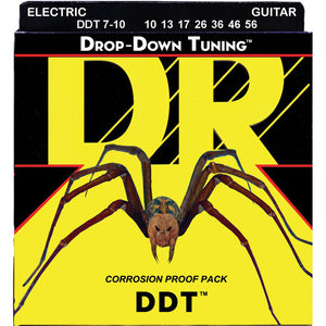 DR DDT7-10 Drop-Down Tuning Electric Strings 7-String Medium 10-56