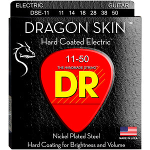 DR DSE-11 DragonSkin Coated Electric Strings - Heavy, 11-50