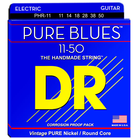 DR Strings PHR-11 Pure Blues Electric Strings - Heavy, 11-50