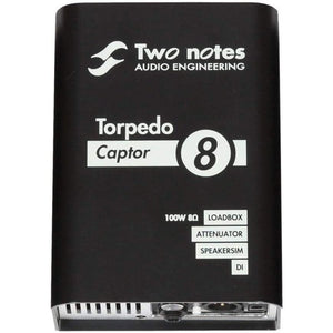 Two Notes Torpedo Captor 8 Ohm Reactive Loadbox DI, Attenuator