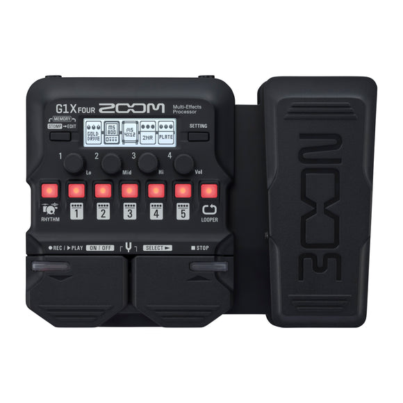 Zoom G1X Four Guitar Multi-Effects Processor with Expression Pedal