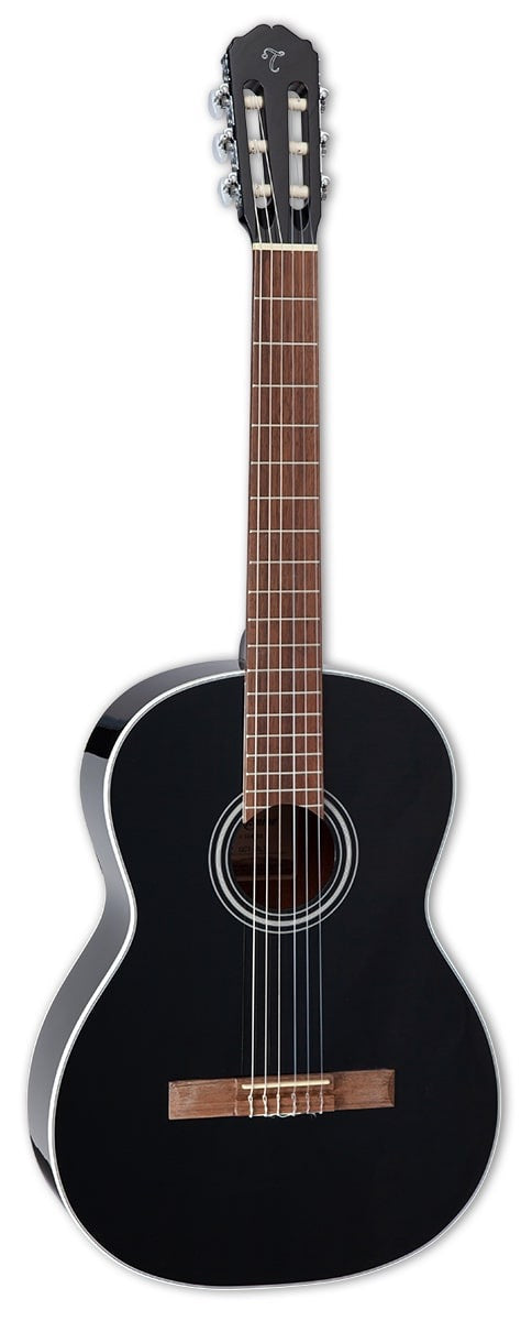 Takamine GC2 Spruce Top Mahogany Neck Classical Guitar, Gloss Black