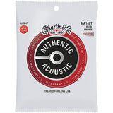 Martin Authentic Acoustic Lifespan 2.0 Acoustic Strings - 80/20 Treated Bronze Light