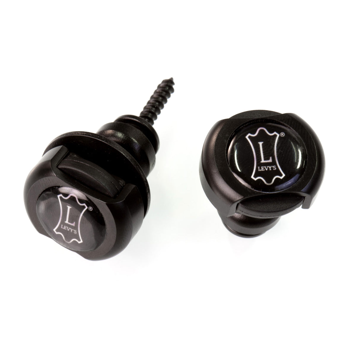 Levy's Lockable Strap Locks, Strap Buttons - Matte Black – Oxbow Audio Lab