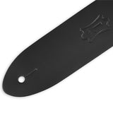 Levy's 2" Classic Slim Leather Guitar Strap - Black