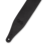 Levy's 2.5'' Pull-up Butter Leather Guitar Strap - Black