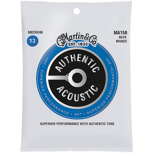 Martin Authentic Acoustic SP 80/20 Bronze Acoustic Strings- 13-56 Medium Strings