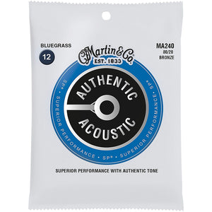 Martin Authentic Acoustic SP 80/20 Bronze Acoustic Strings - 12-56 Bluegrass