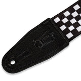 Levys Print Series 2" Polyester Guitar Strap – Checkered Pattern