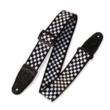 Levys Print Series 2" Polyester Guitar Strap – Checkered Pattern