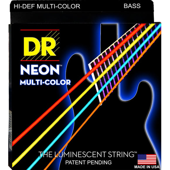 DR Multi Color Bass Strings Medium 45-105 | NMCB-45