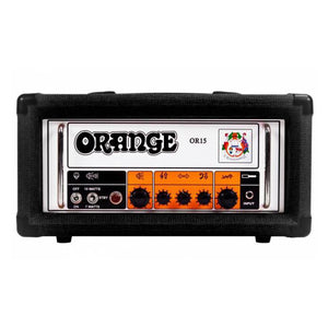 Orange OR15H, 15-Watt Tube Guitar Amplifier Head, Black