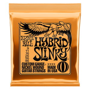 Ernie Ball Nickel Wound Hybrid Slinky 9-46 Electric Strings