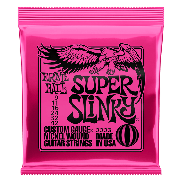 Ernie Ball Nickel Wound Super Slinky 9-42 Electric Strings
