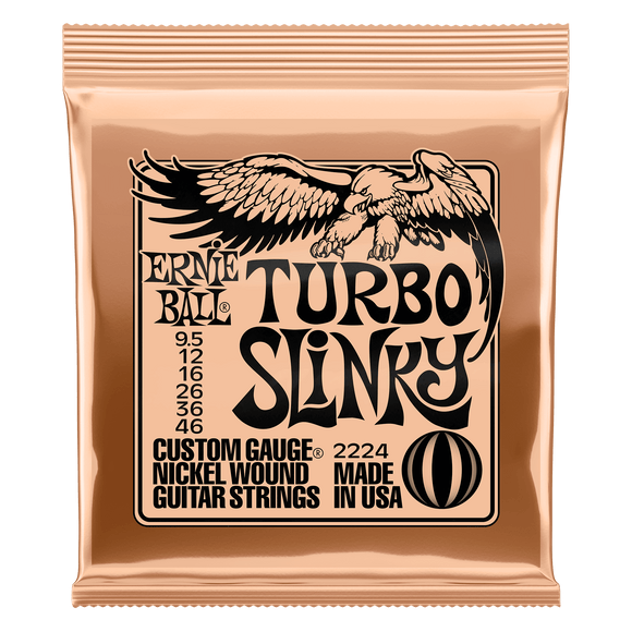 Ernie Ball Nickel Wound Turbo Slinky 9.5-46 Electric Strings