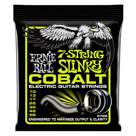Ernie Ball Cobalt 7-String Electric Strings Regular 10-56 Slinky