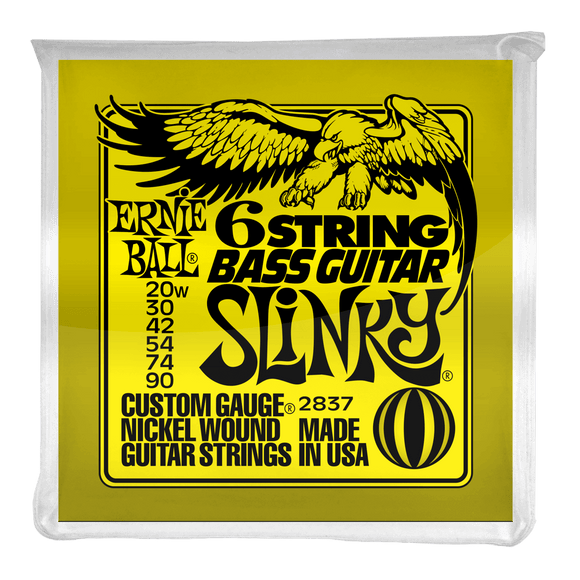 Ernie Ball Bass Strings Super Slinky for 6 String 20-90