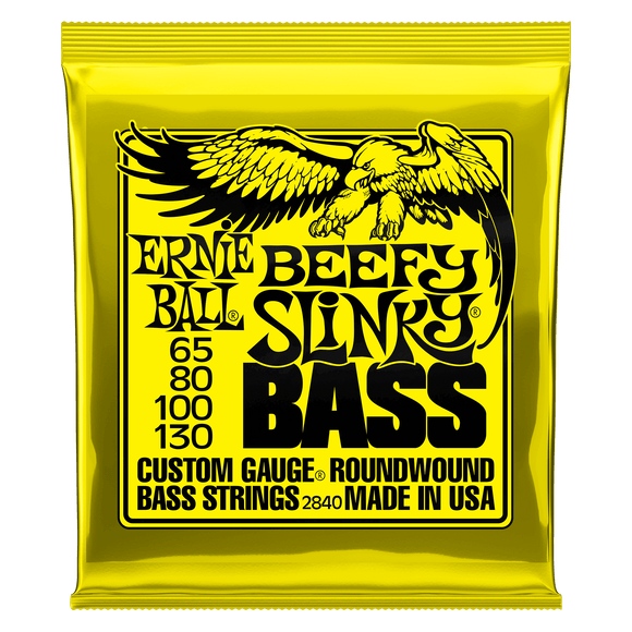 Ernie Ball Nickel Wound Beefy Slinky Bass Strings 65-130