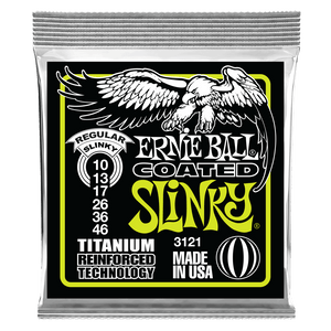 Ernie Ball Coated Electric Strings Titanium Regular Slinky - 10-46