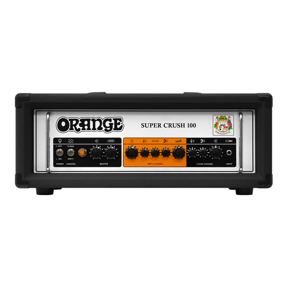 Orange Super Crush 100 Watt Guitar Amplifier Head - Black