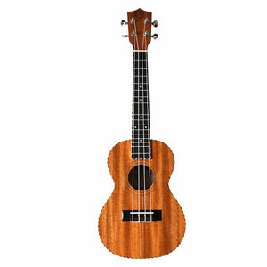 Twisted Wood Guitars TO-100S Original Soprano Ukulele Laminate Mahogany w/rope binding - padded gig bag