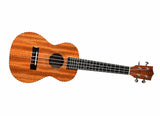 Twisted Wood Guitars TO-100C Original Concert Ukulele Laminate Mahogany w/rope binding - padded gig bag