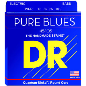 DR PB-45 Pure Blues Quantum-Nickel Bass Strings 45-105