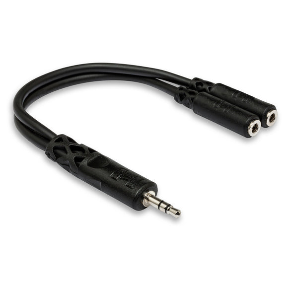 Hosa Technology 3.5 mm TRS to Dual 3.5 mm TRSF Y Cable