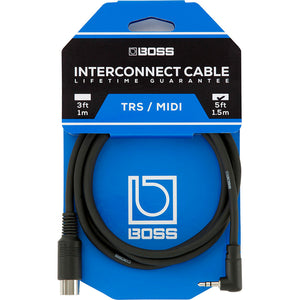 BOSS 3.5mm Trs/5p Midi Connecting Cable 5ft