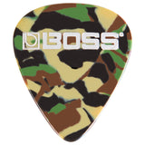 BOSS Celluloid Guitar Picks - Thin, Camo 12 Pack BPK-12-CT