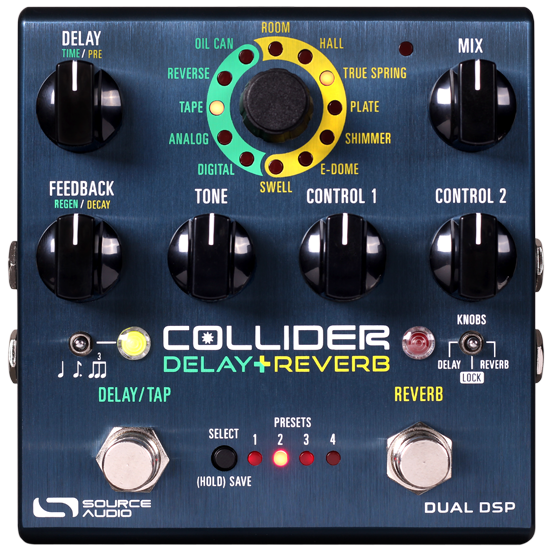 ギター Source Audio SA263 COLLIDER DELAY+REVERB Source Audio SA263 Collider Delay + Reverb – Oxbow Audio Lab