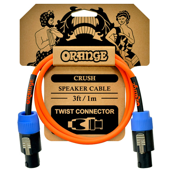 Orange Crush 3ft Speaker Cable Speakon to Speakon