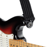 D'Addario Auto Lock Guitar Strap Black Padded
