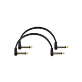 D’Addario Custom Series 6" Flat Offset Patch Cables, 2-Pack,