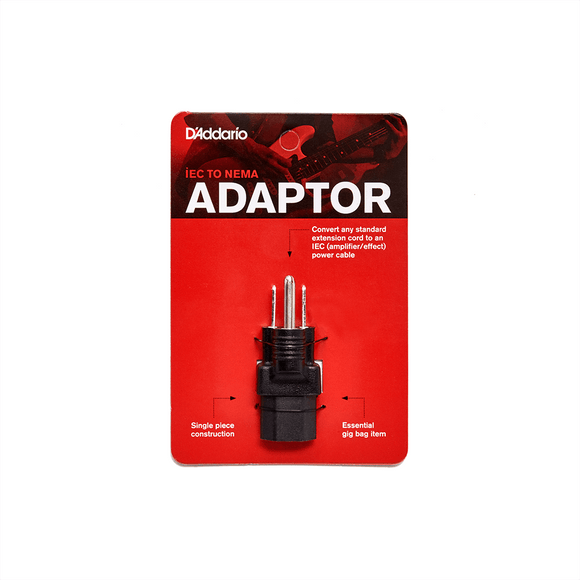 D'Addario Iec-Nema Plug Adaptor (North America) Nema Plug (Us)