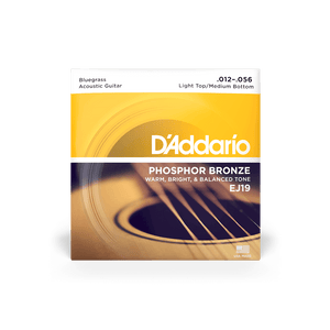 D'Addario EJ19 Phosphor Bronze Acoustic Strings, Medium 12-56