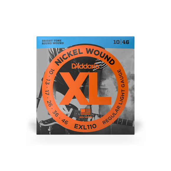 D'Addario EXL110 Nickel Wound Electric Guitar Strings - Regular Light, 10-46