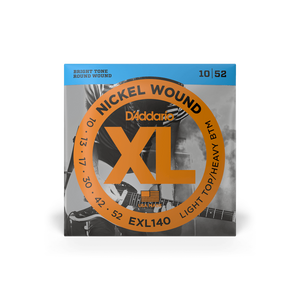 D'Addario EXL140 Nickel Wound Electric Guitar Strings - Light Top / Heavy Bottom, 10-52