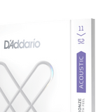 D'Addario XS Phosphor Bronze Acoustic Strings - Custom Light, 11-52