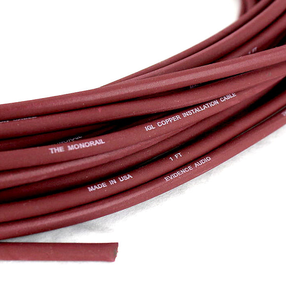 Evidence Audio The Monorail Signal Cable Burgundy 25 Feet