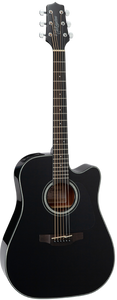 Takamine GD30CE Dreadnought Cutaway Acoustic-Electric Guitar, Black