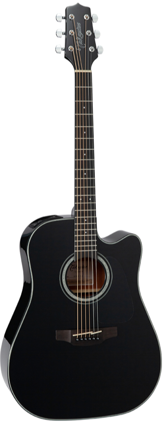 Takamine GD30CE Dreadnought Cutaway Acoustic-Electric Guitar, Black