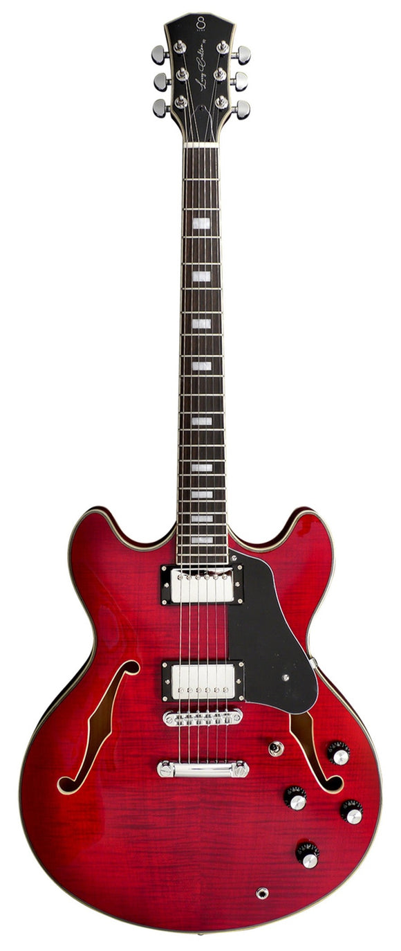 Sire Larry Carlton H7 Electric Guitar, See Through Red