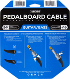 BOSS Solderless Pedalboard Cable Kit, 12 Connectors, 12ft / 3.5m Cable BCK-12