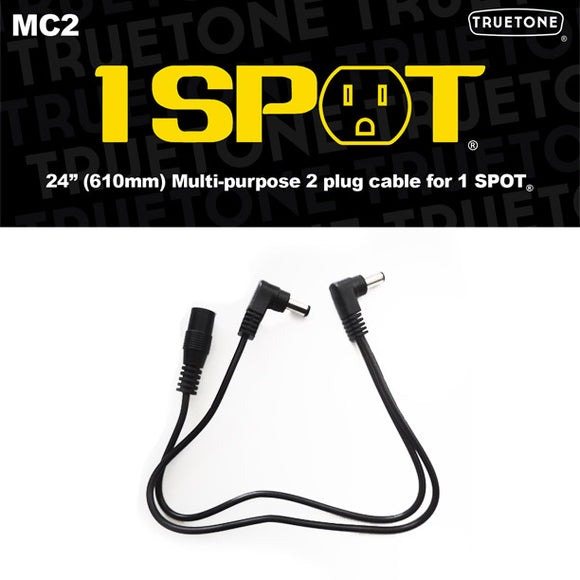Truetone 1 Spot MC2 Female to Male 12'' DC Adaptor Ext. Y Cable
