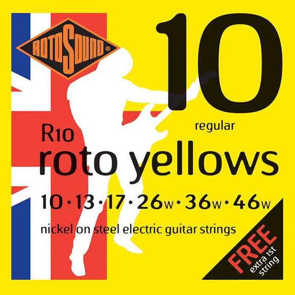 Rotosound Nickel Roto Yellows 10-46 Regular Electric Strings