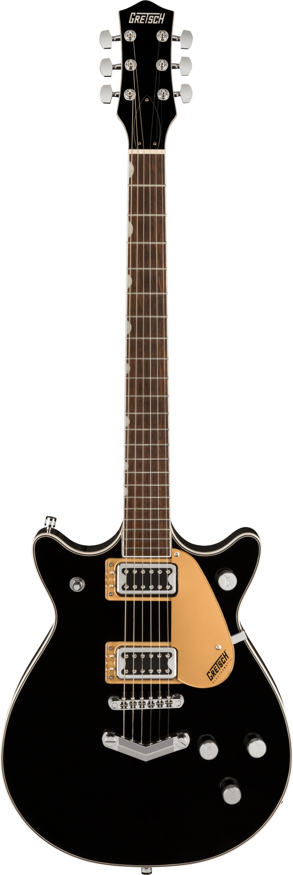 Gretsch G5222 Electromatic Double Jet BT with V-Stoptail, Laurel Fingerboard, Black