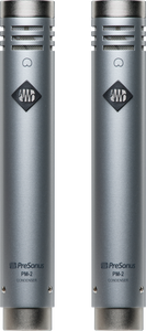 PreSonus PM-2 Stereo Pair of Small-Diaphragm Cardioid Condenser Microphones, Black