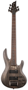 ESP Guitars LTD B-205SM 5-String Bass Guitar Black Satin See Theu Black Satin
